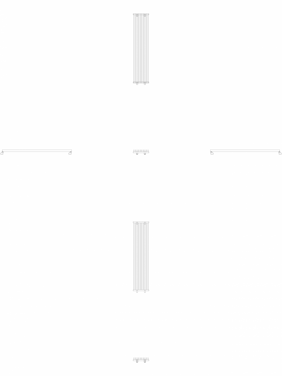 Pagina 1 - CAD-DWG calorifer_decorativ_TULIPA-TV1_2000-450_2D VASCO Detaliu de produs TULIPA...