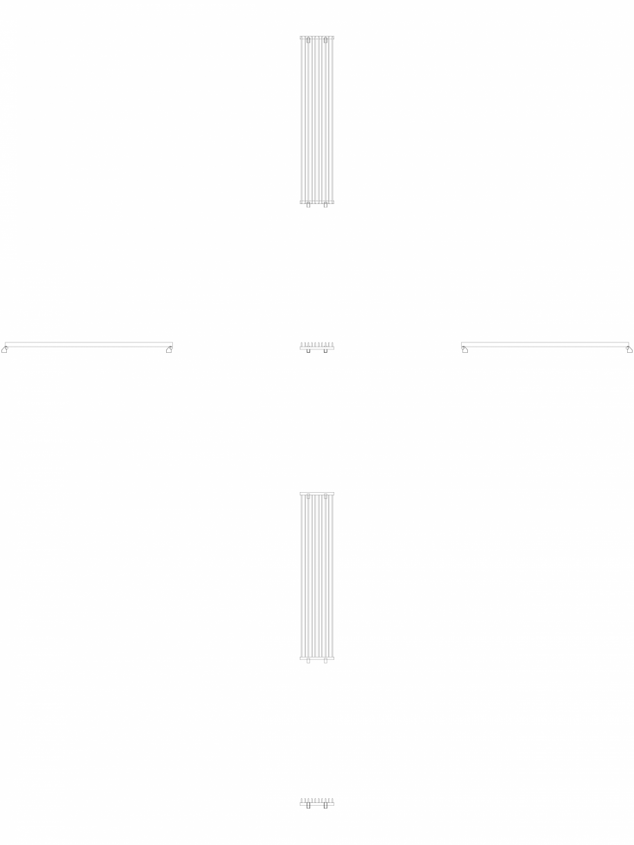 Pagina 1 - CAD-DWG calorifer_decorativ_TULIPA-TV1_2200-450_2D VASCO Detaliu de produs TULIPA...
