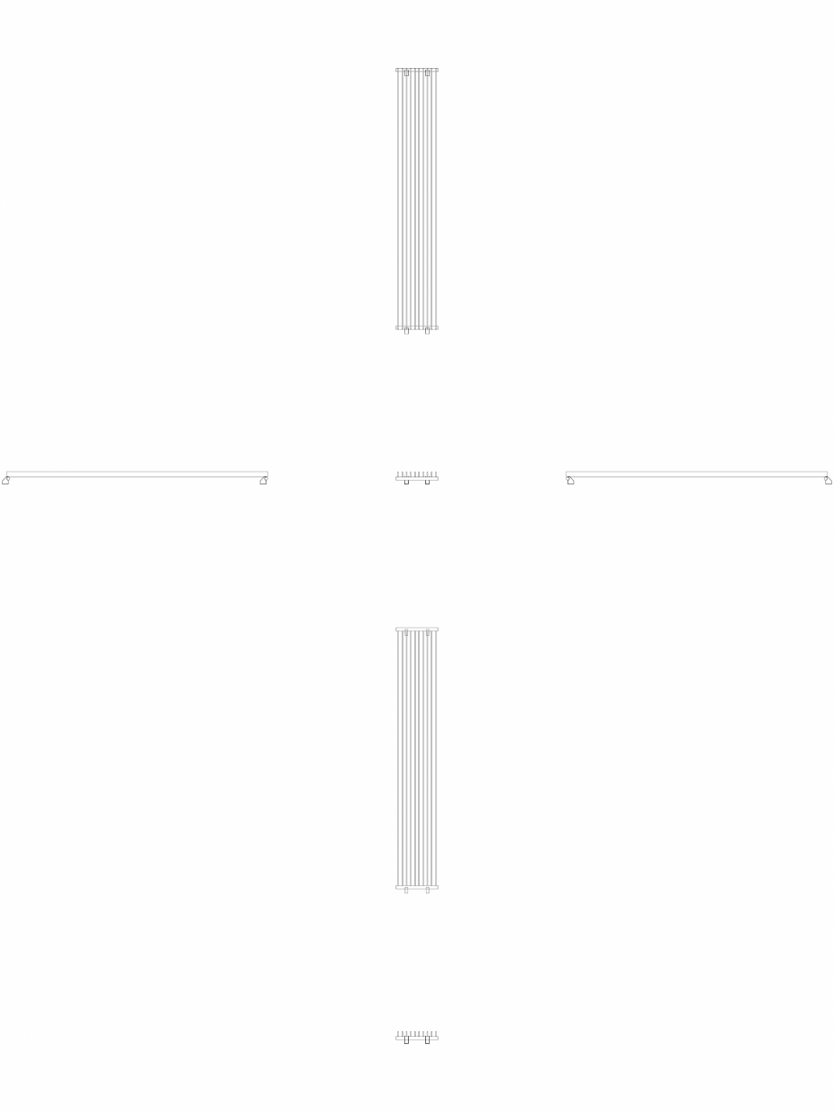 Pagina 1 - CAD-DWG calorifer_decorativ_TULIPA-TV1_2800-450_2D VASCO Detaliu de produs TULIPA...