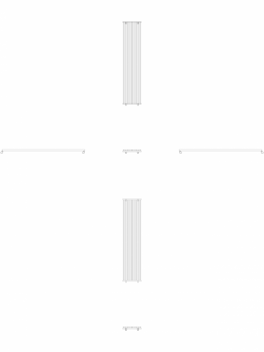 Pagina 1 - CAD-DWG calorifer_decorativ_TULIPA-TV1_2800-630_2D VASCO Detaliu de produs TULIPA...