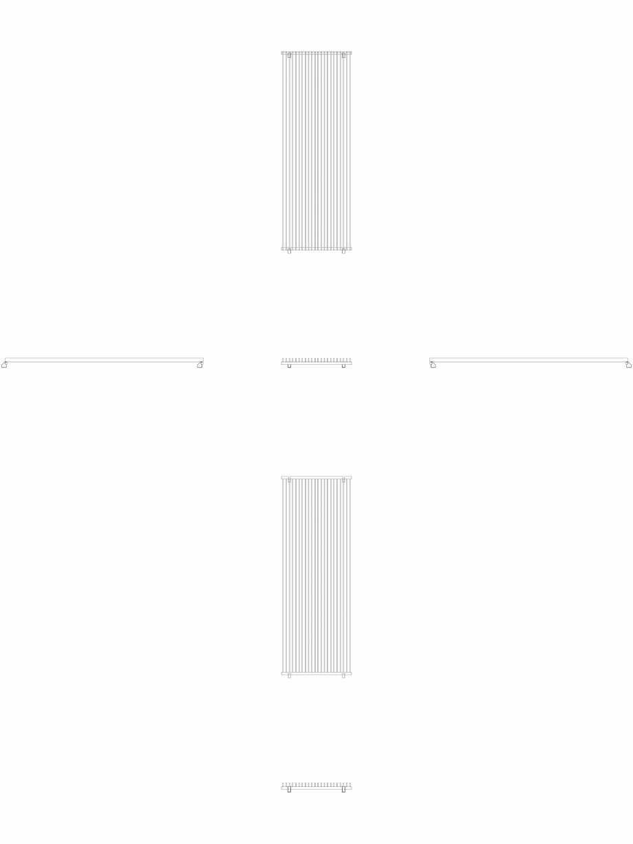 Pagina 1 - CAD-DWG calorifer_decorativ_TULIPA-TV1_2800-990_2D VASCO Detaliu de produs TULIPA...