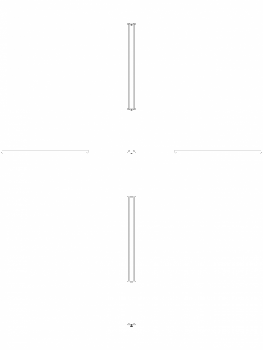 Pagina 1-CAD-DWG calorifer_decorativ_TULIPA-TV1_3000-270_2D VASCO Detaliu de produs TULIPA VERTICAL 