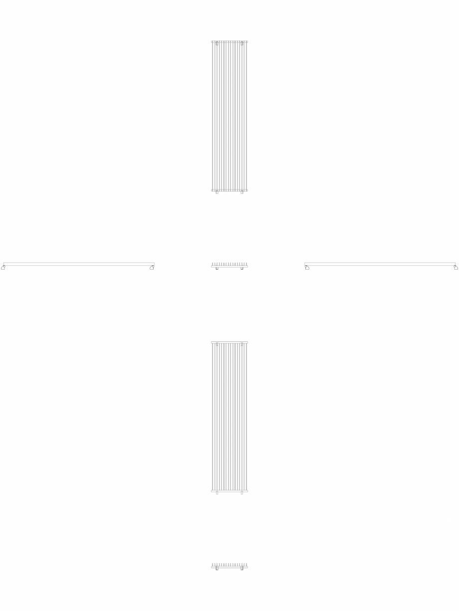 Pagina 1 - CAD-DWG calorifer_decorativ_TULIPA-TV1_3000-720_2D VASCO Detaliu de produs TULIPA...