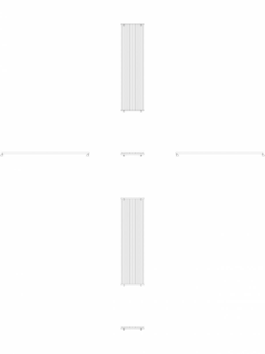 Pagina 1 - CAD-DWG calorifer_decorativ_TULIPA-TV1_3000-810_2D VASCO Detaliu de produs TULIPA...