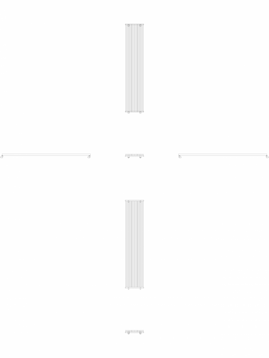 Pagina 1-CAD-DWG calorifer_decorativ_TULIPA-TV1_3000-630_2D VASCO Detaliu de produs TULIPA VERTICAL 