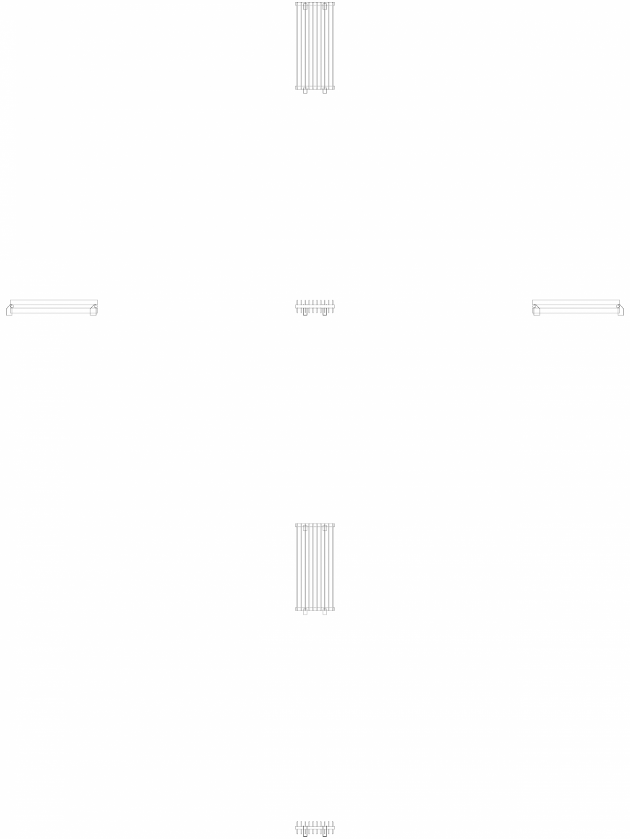 Pagina 1 - CAD-DWG calorifer_decorativ_TULIPA-TV2_1000-450_2D VASCO Detaliu de produs TULIPA...