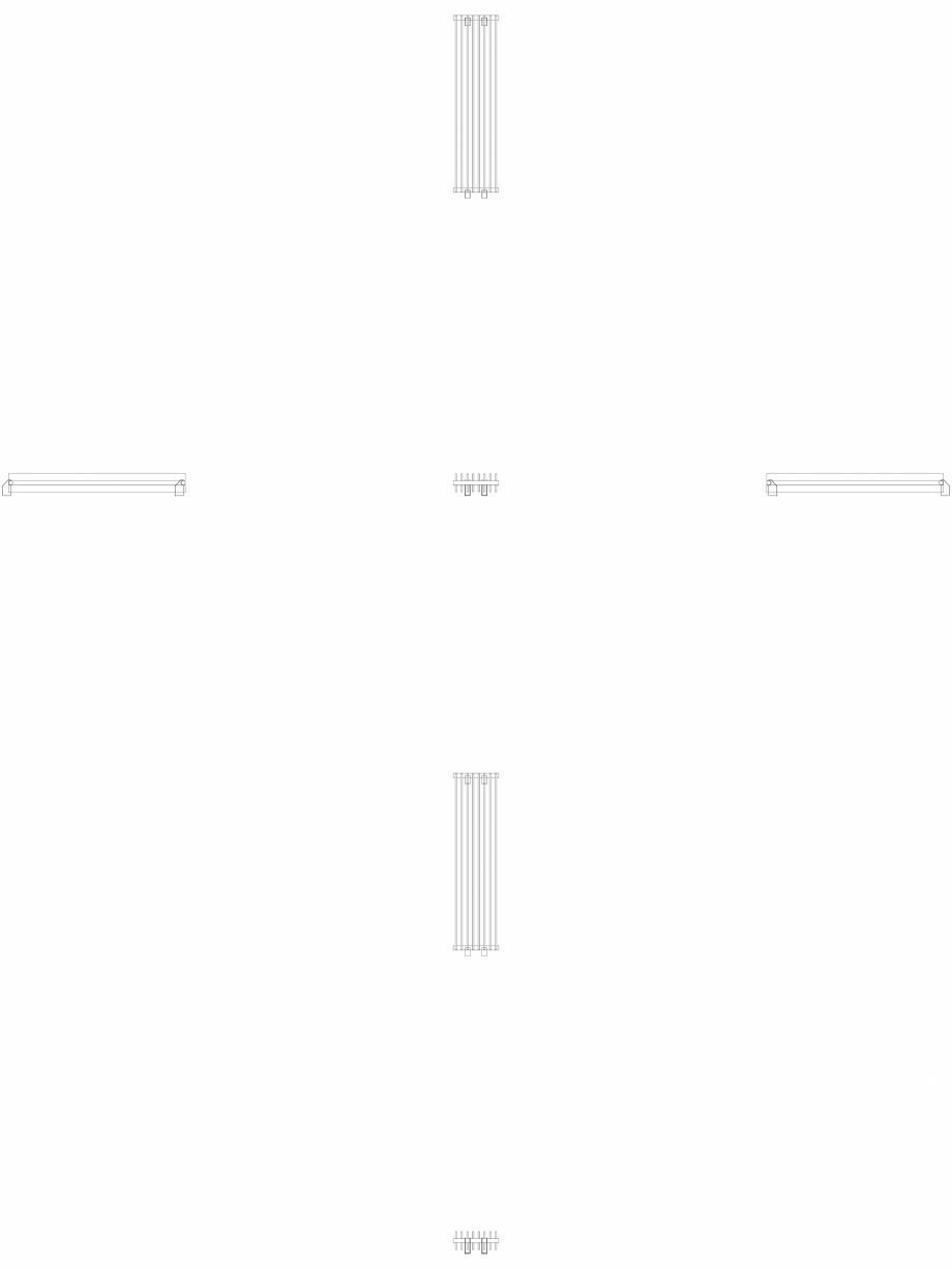 Pagina 1 - CAD-DWG calorifer_decorativ_TULIPA-TV2_1400-360_2D VASCO Detaliu de produs TULIPA...