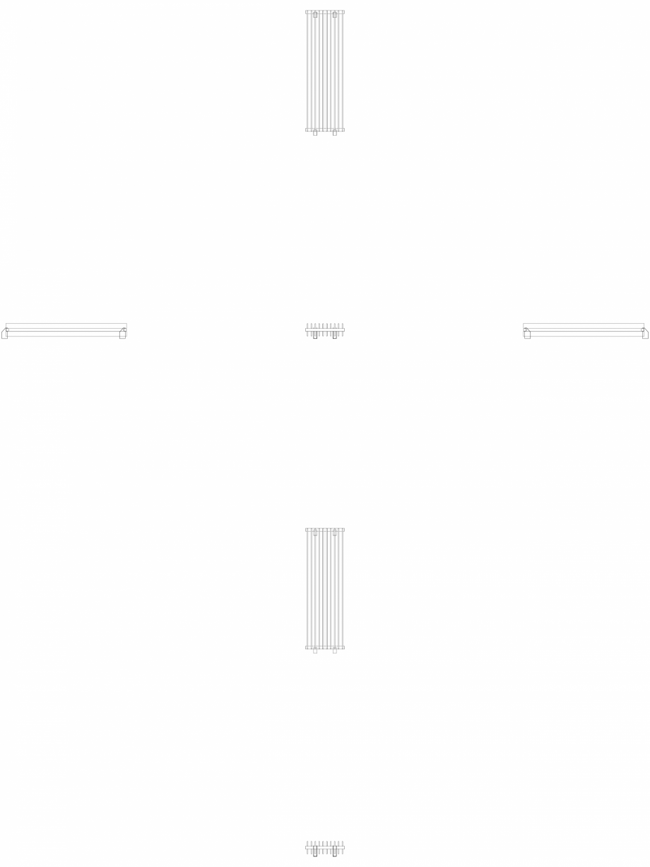Pagina 1 - CAD-DWG calorifer_decorativ_TULIPA-TV2_1400-450_2D VASCO Detaliu de produs TULIPA...