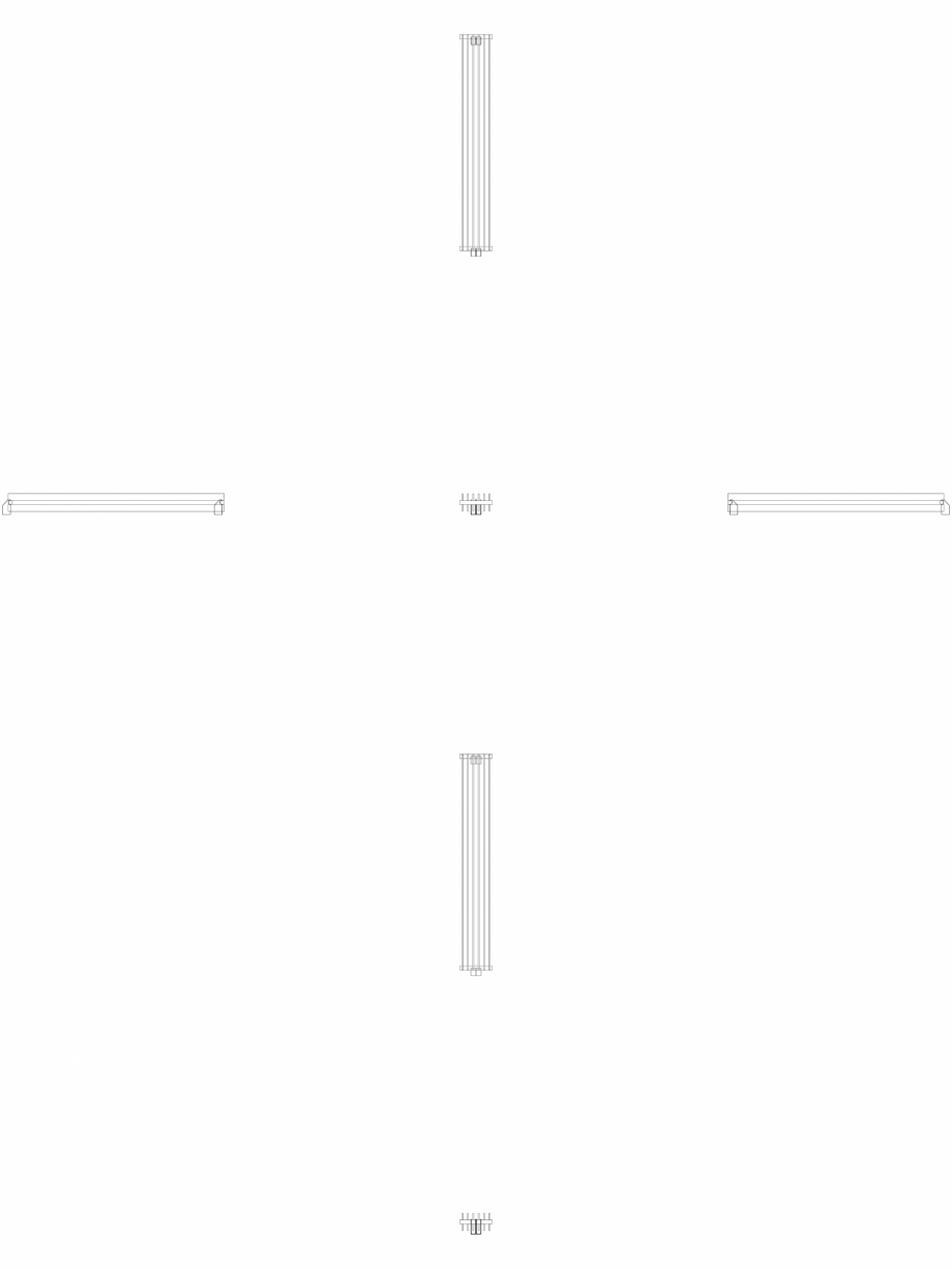 Pagina 1 - CAD-DWG calorifer_decorativ_TULIPA-TV2_1800-270_2D VASCO Detaliu de produs TULIPA...