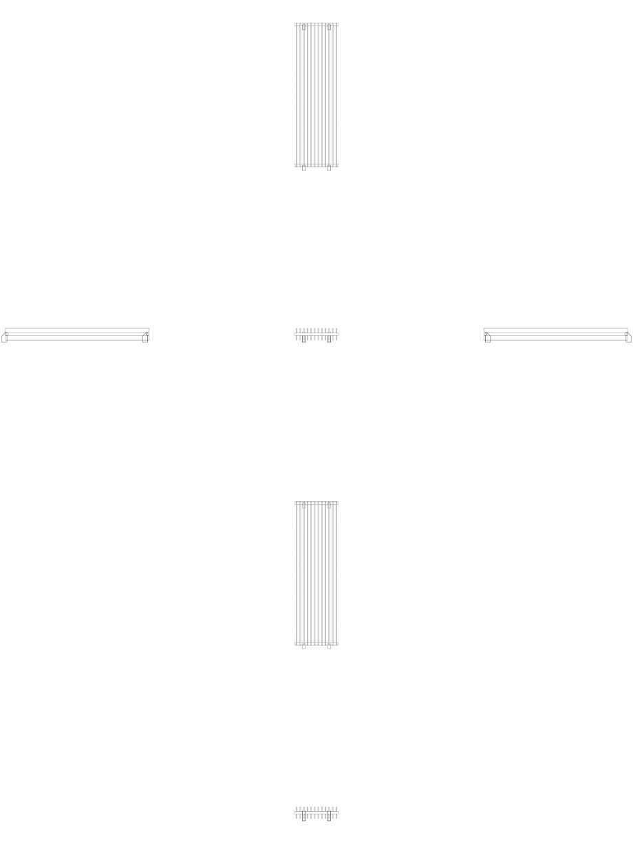 Pagina 1 - CAD-DWG calorifer_decorativ_TULIPA-TV2_1800-540_2D VASCO Detaliu de produs TULIPA...