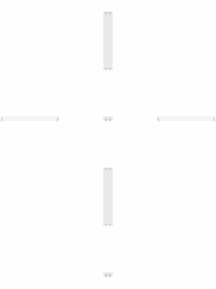 Pagina 1 - CAD-DWG calorifer_decorativ_TULIPA-TV2_2200-360_2D VASCO Detaliu de produs TULIPA...