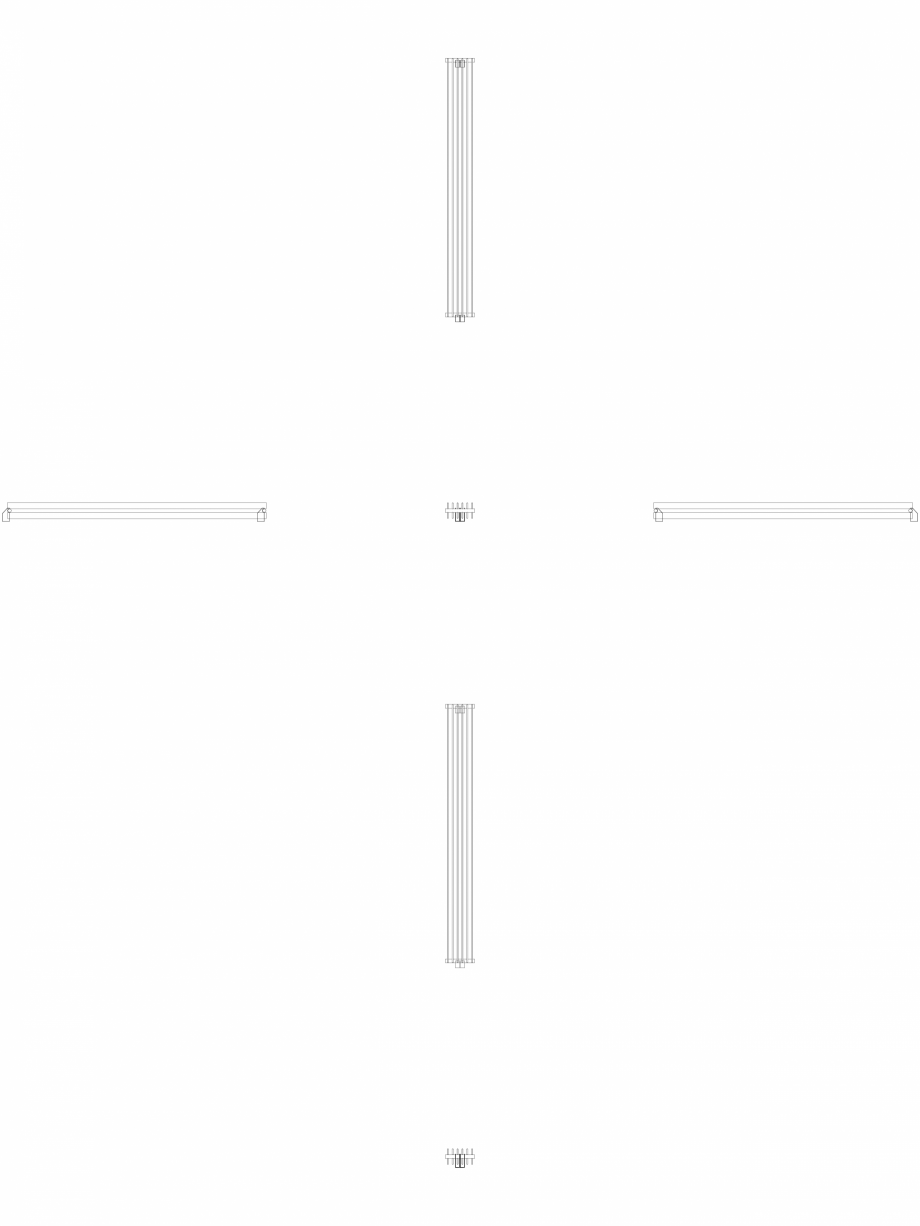 Pagina 1 - CAD-DWG calorifer_decorativ_TULIPA-TV2_2400-270_2D VASCO Detaliu de produs TULIPA...