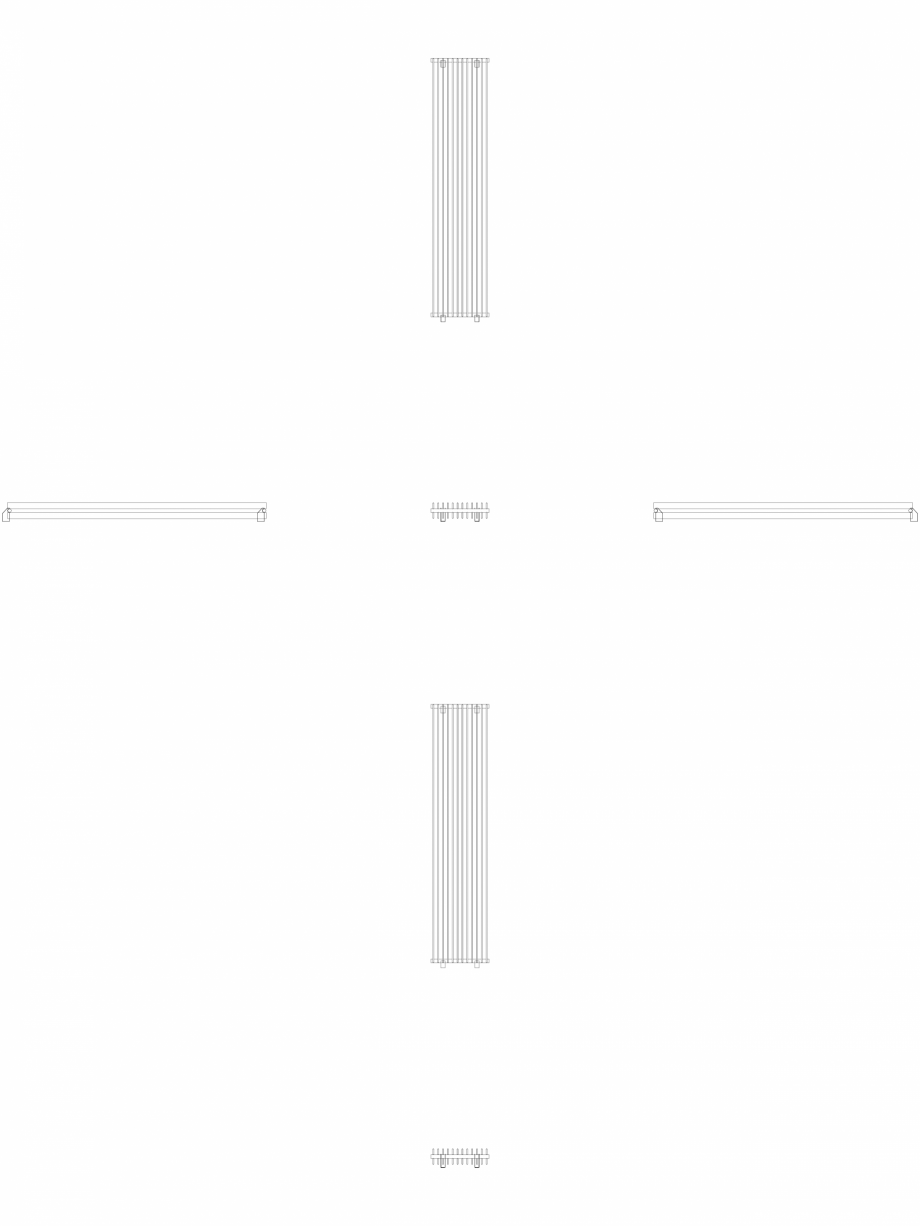 Pagina 1 - CAD-DWG calorifer_decorativ_TULIPA-TV2_2400-540_2D VASCO Detaliu de produs TULIPA...