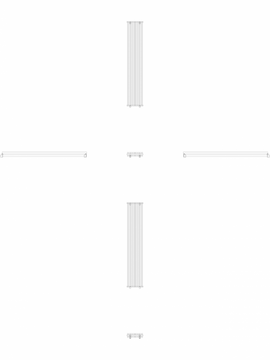 Pagina 1 - CAD-DWG calorifer_decorativ_TULIPA-TV2_2800-540_2D VASCO Detaliu de produs TULIPA...