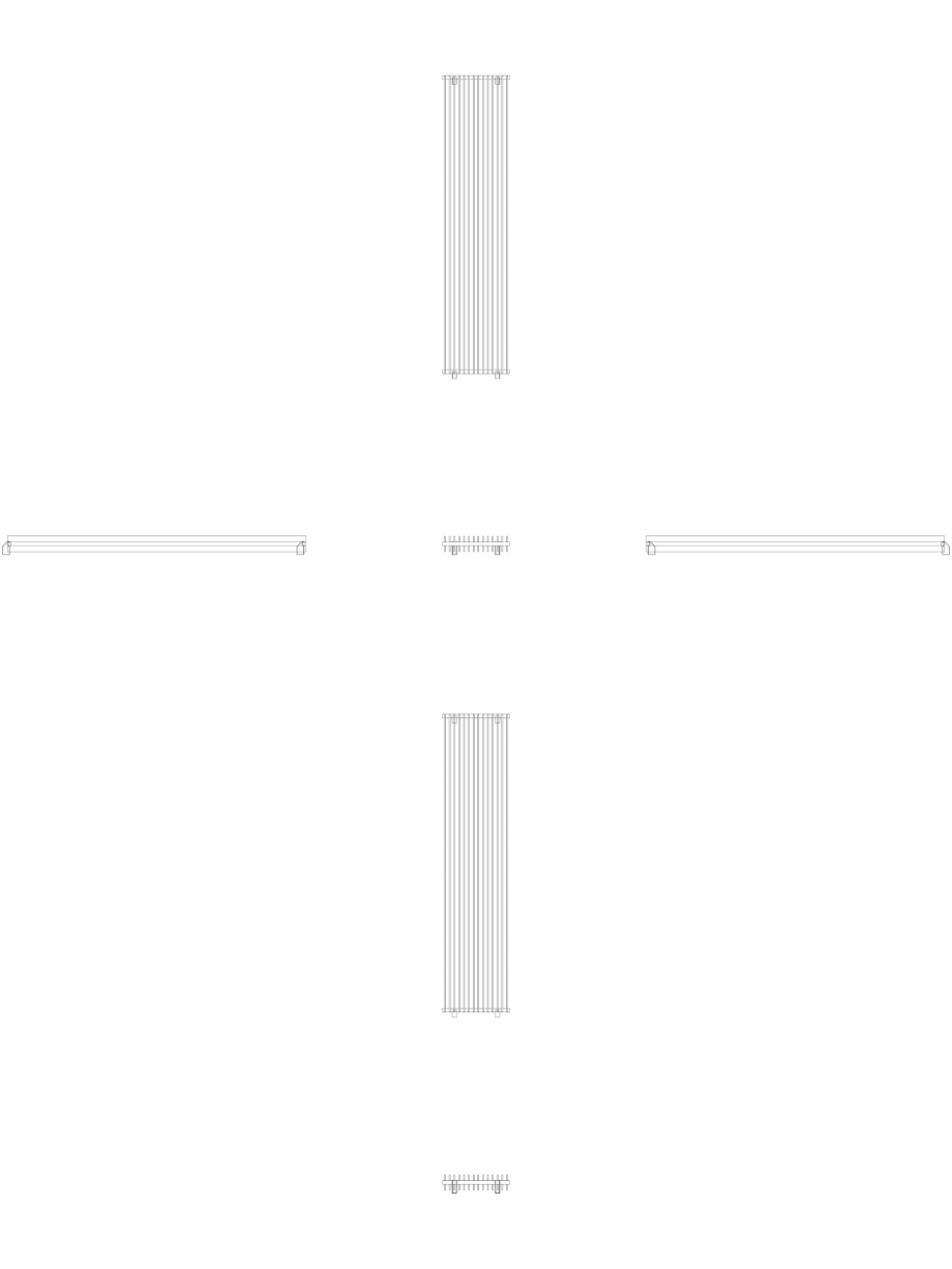 Pagina 1 - CAD-DWG calorifer_decorativ_TULIPA-TV2_2800-630_2D VASCO Detaliu de produs TULIPA...
