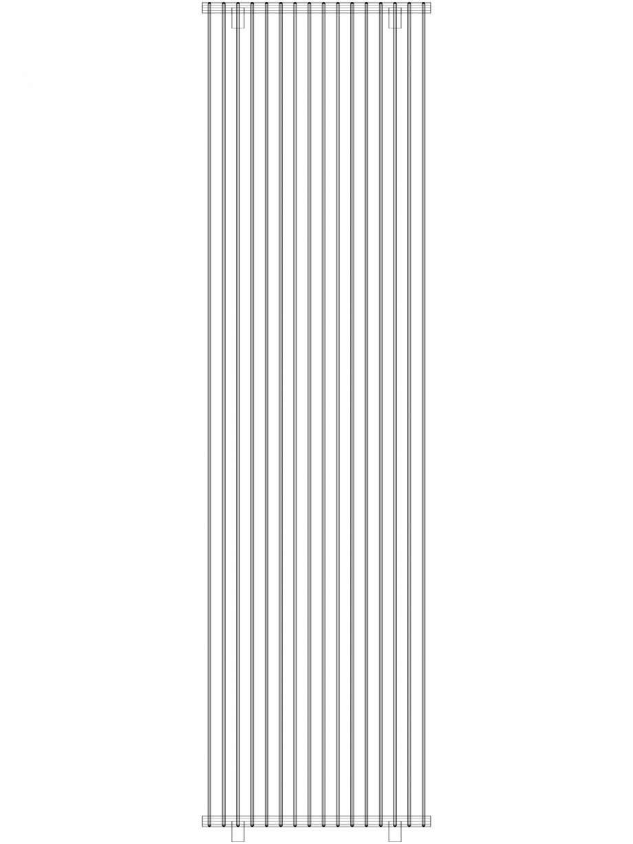 Pagina 1-CAD-DWG calorifer_decorativ_TULIPA-TV1_2600-720_3D VASCO Detaliu de produs TULIPA VERTICAL 