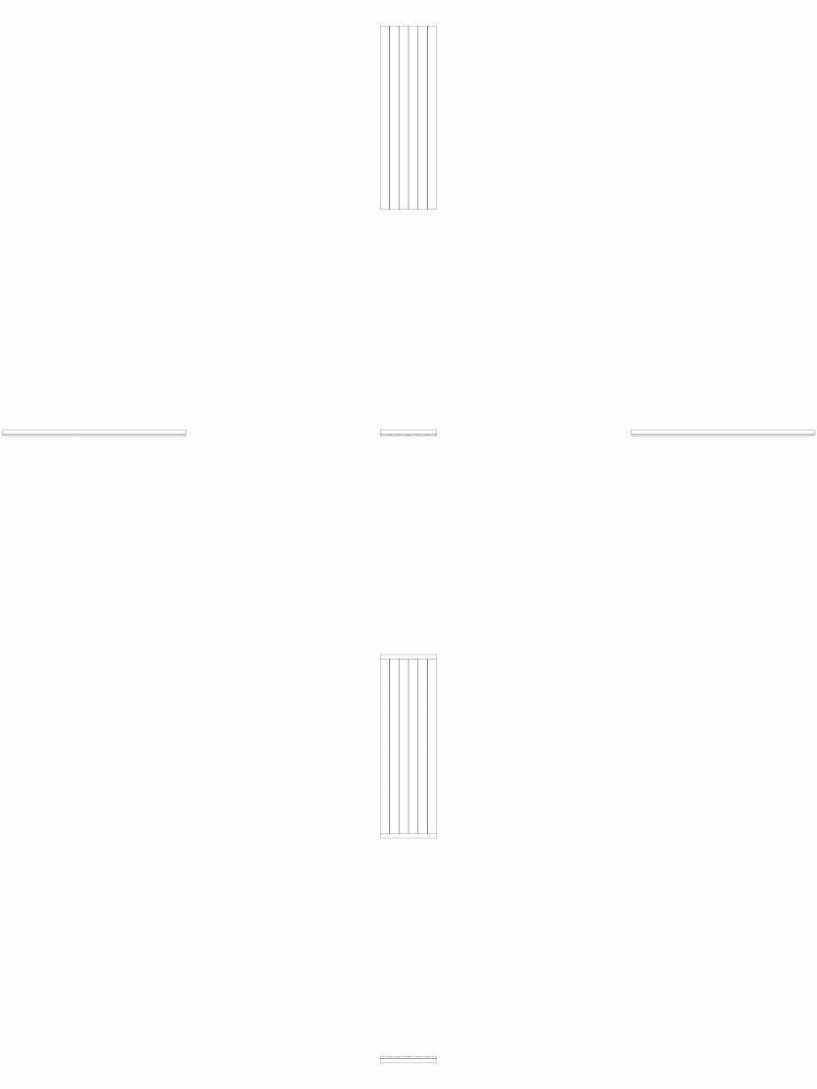 Pagina 1 - CAD-DWG calorifer_decorativ_VIOLA-V1_1400-432.5_2D VASCO Detaliu de produs VIOLA VERTICAL...