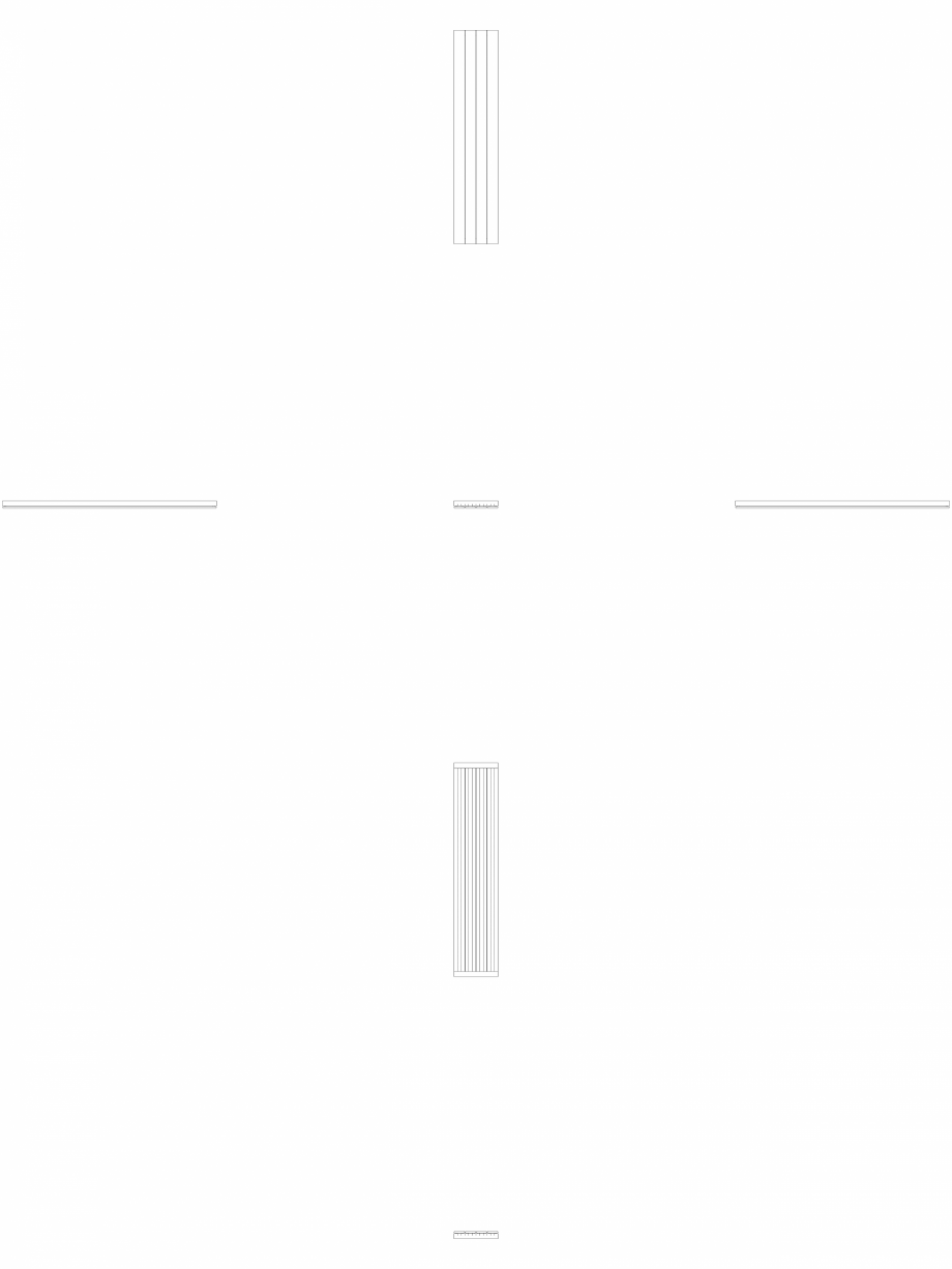Pagina 1 - CAD-DWG calorifer_decorativ_VIOLA-V1L1_1400-287.5_2D VASCO Detaliu de produs VIOLA...
