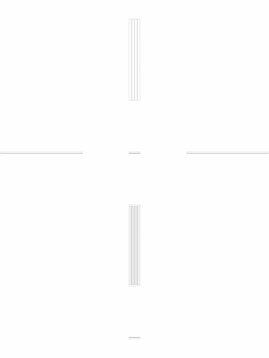Pagina 1 - CAD-DWG calorifer_decorativ_VIOLA-V1L1_2100-287.5_2D VASCO Detaliu de produs VIOLA...