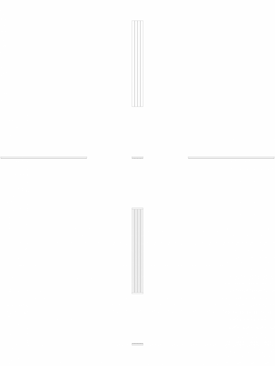 Pagina 1 - CAD-DWG calorifer_decorativ_VIOLA-V1L1_2200-287.5_2D VASCO Detaliu de produs VIOLA...