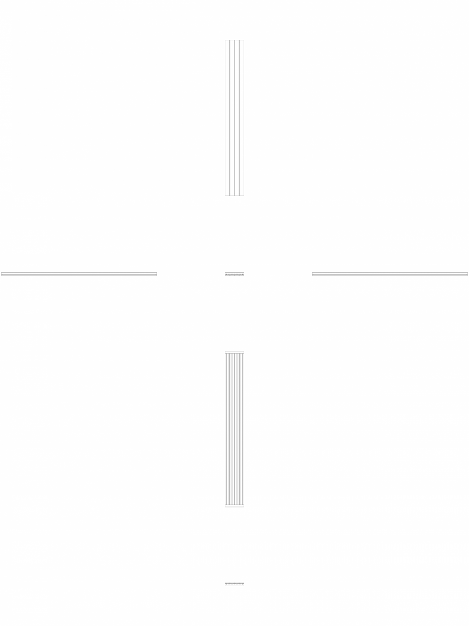 Pagina 1 - CAD-DWG calorifer_decorativ_VIOLA-V1L1_2400-287.5_2D VASCO Detaliu de produs VIOLA...