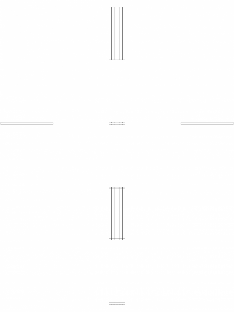 Pagina 1 - CAD-DWG calorifer_decorativ_VIOLA-V2_1400-432.5_2D VASCO Detaliu de produs VIOLA VERTICAL...