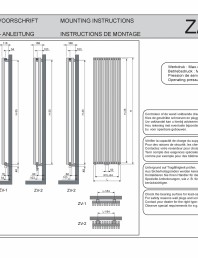 Manual Montaj Calorifere Decorative Zana Vertical