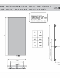 Manual Montaj Calorifere Decorative NIVA NS1L1