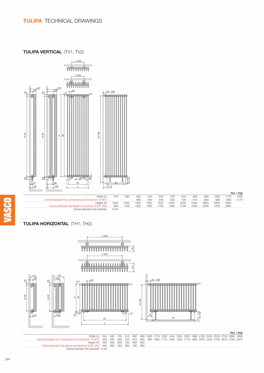 Pagina 18 - Calorifere verticale din otel VASCO TULIPA VERTICAL Fisa tehnica €)

REF. NR. TULIPA...
