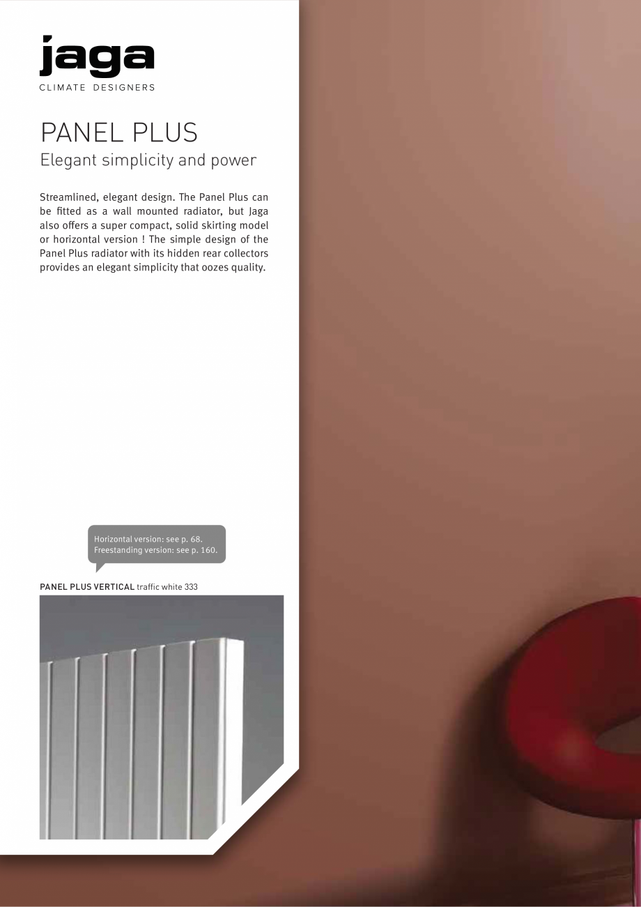 Pagina 1 - Calorifer vertical cu elementi de otel aplatizati JAGA PANEL PLUS Vertical Fisa tehnica...