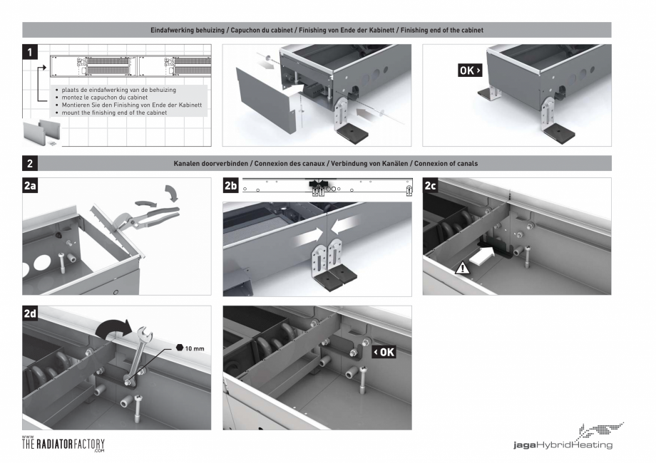 Pagina 6 - Ventiloconvector de pardoseala JAGA CLIMA CANAL, CLIMA CANAL Hybrid Instructiuni montaj, ...