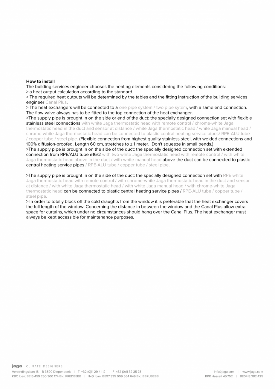 Pagina 3 - Convector de pardoseala cu grila de lemn - Polyester JAGA CANAL PLUS Fisa tehnica Engleza...