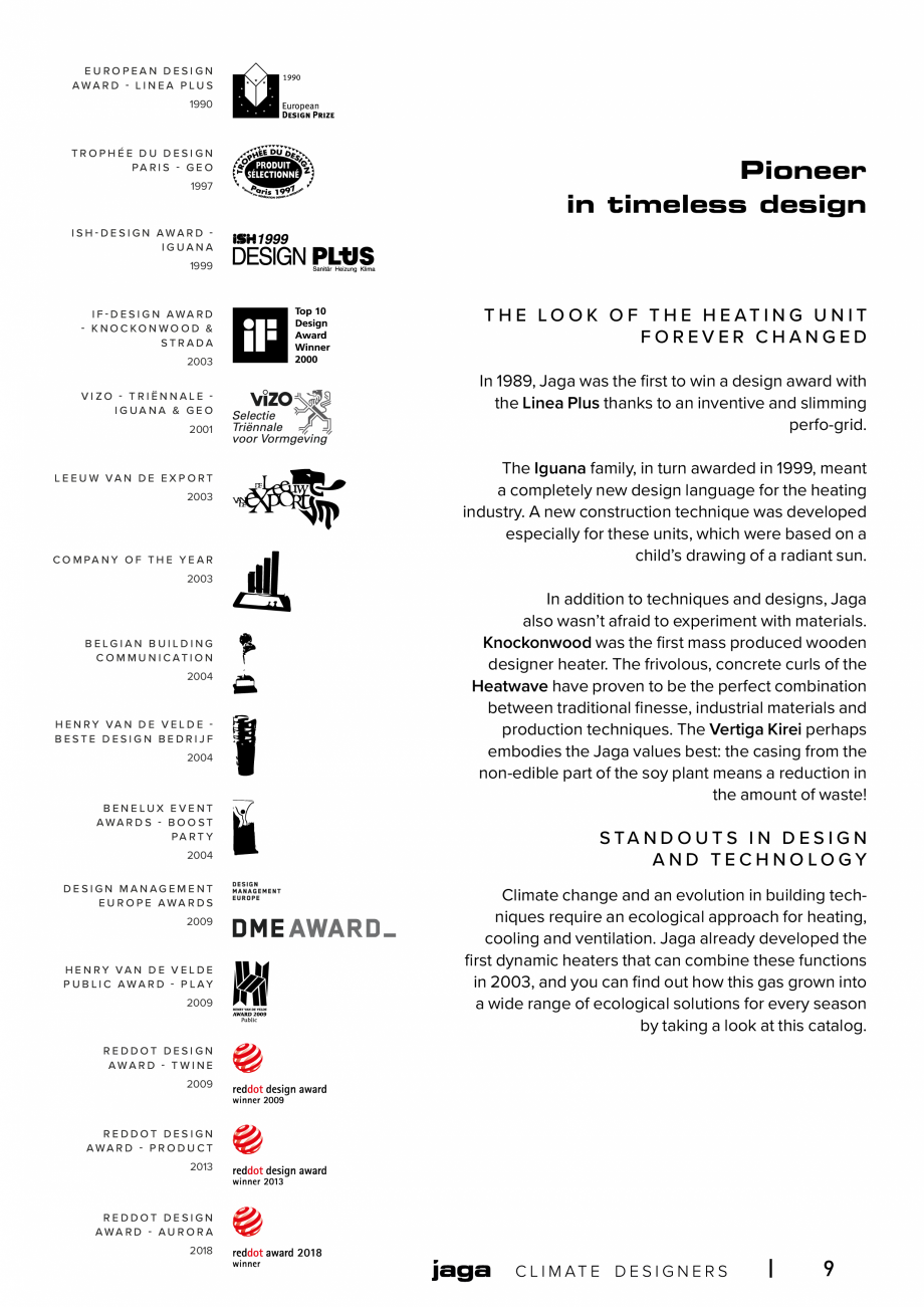 Pagina 8-Catalog general de produse 2020 JAGA CLIMA CANAL, CANAL COMPACT, MINI CANAL, CANAL PLUS, MINI Wall, ...