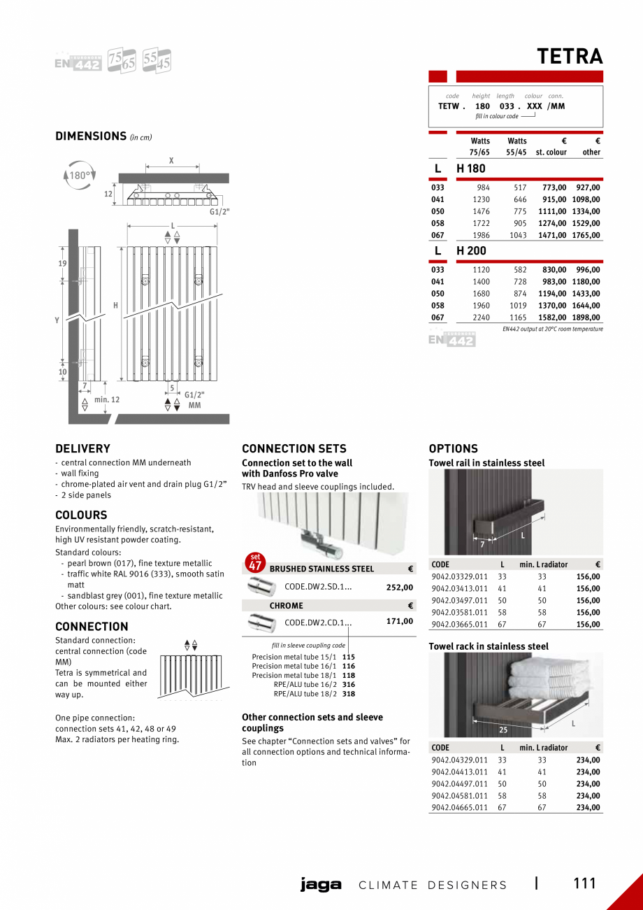 Pagina 110 - Catalog general de produse 2020 JAGA CLIMA CANAL, CANAL COMPACT, MINI CANAL, CANAL PLUS...