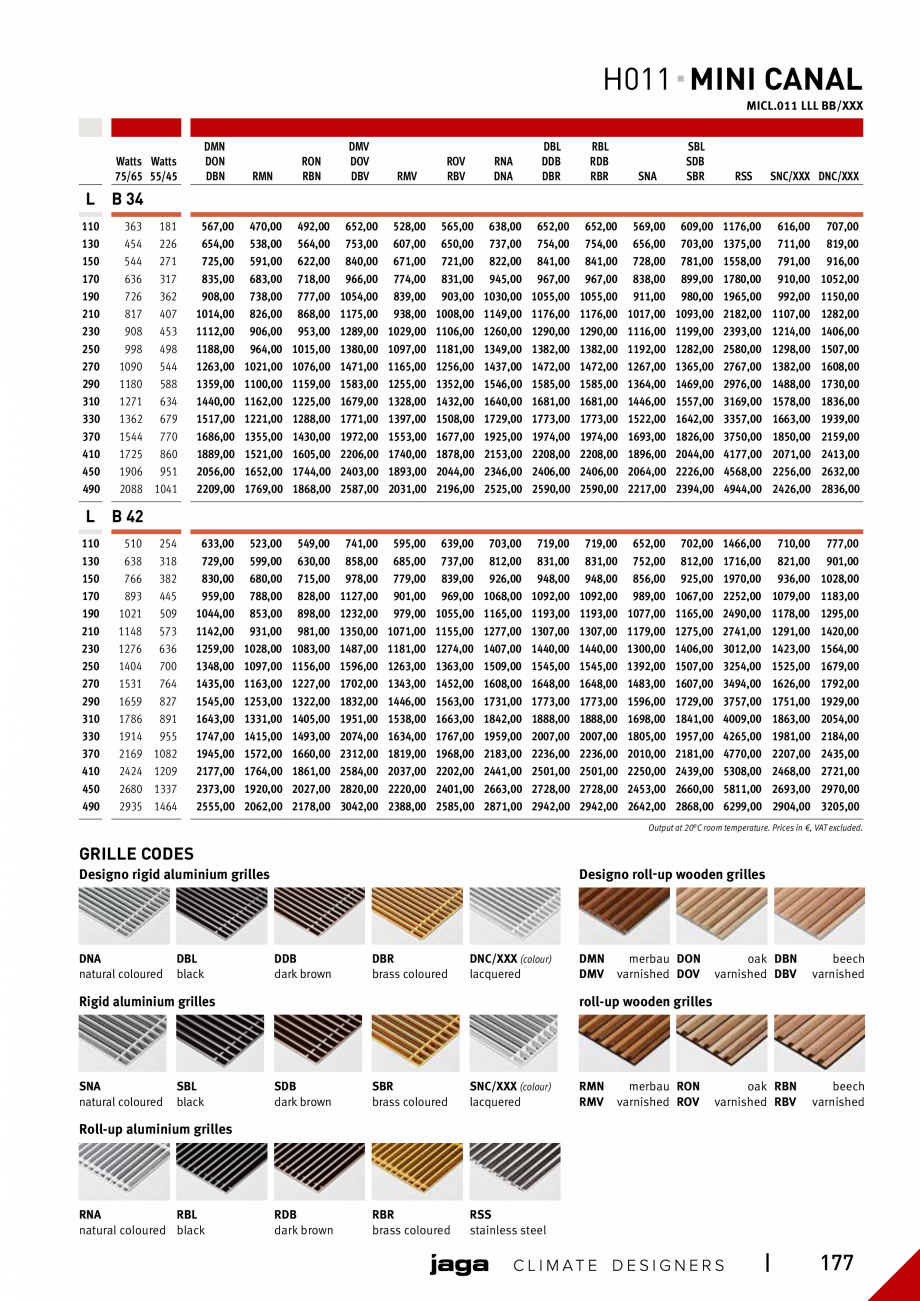 Pagina 176-Catalog general de produse 2020 JAGA CLIMA CANAL, CANAL COMPACT, MINI CANAL, CANAL PLUS, MINI Wall, ...