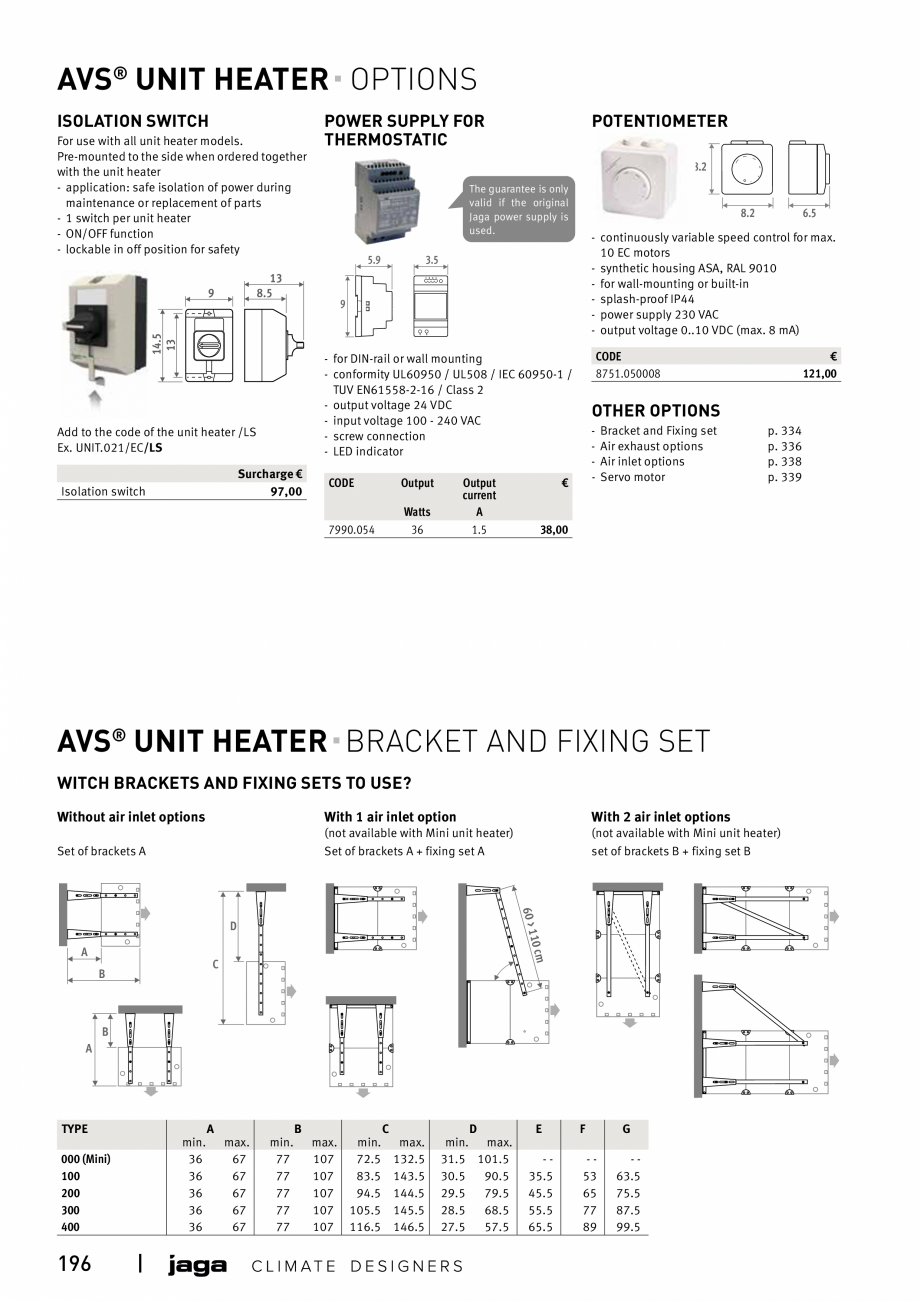 Pagina 195-Catalog general de produse 2020 JAGA CLIMA CANAL, CANAL COMPACT, MINI CANAL, CANAL PLUS, MINI Wall, ...