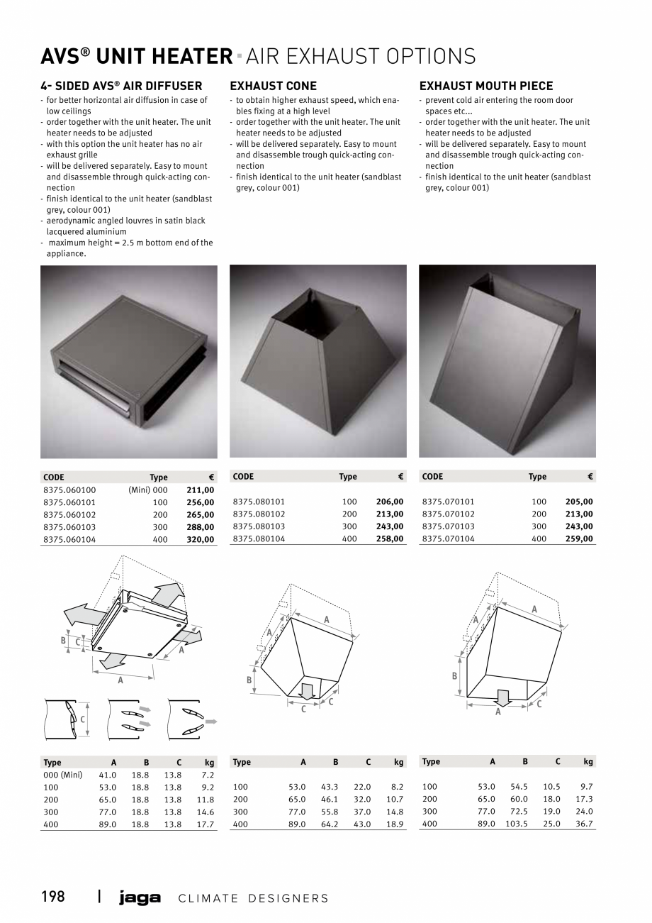 Pagina 197-Catalog general de produse 2020 JAGA CLIMA CANAL, CANAL COMPACT, MINI CANAL, CANAL PLUS, MINI Wall, ...