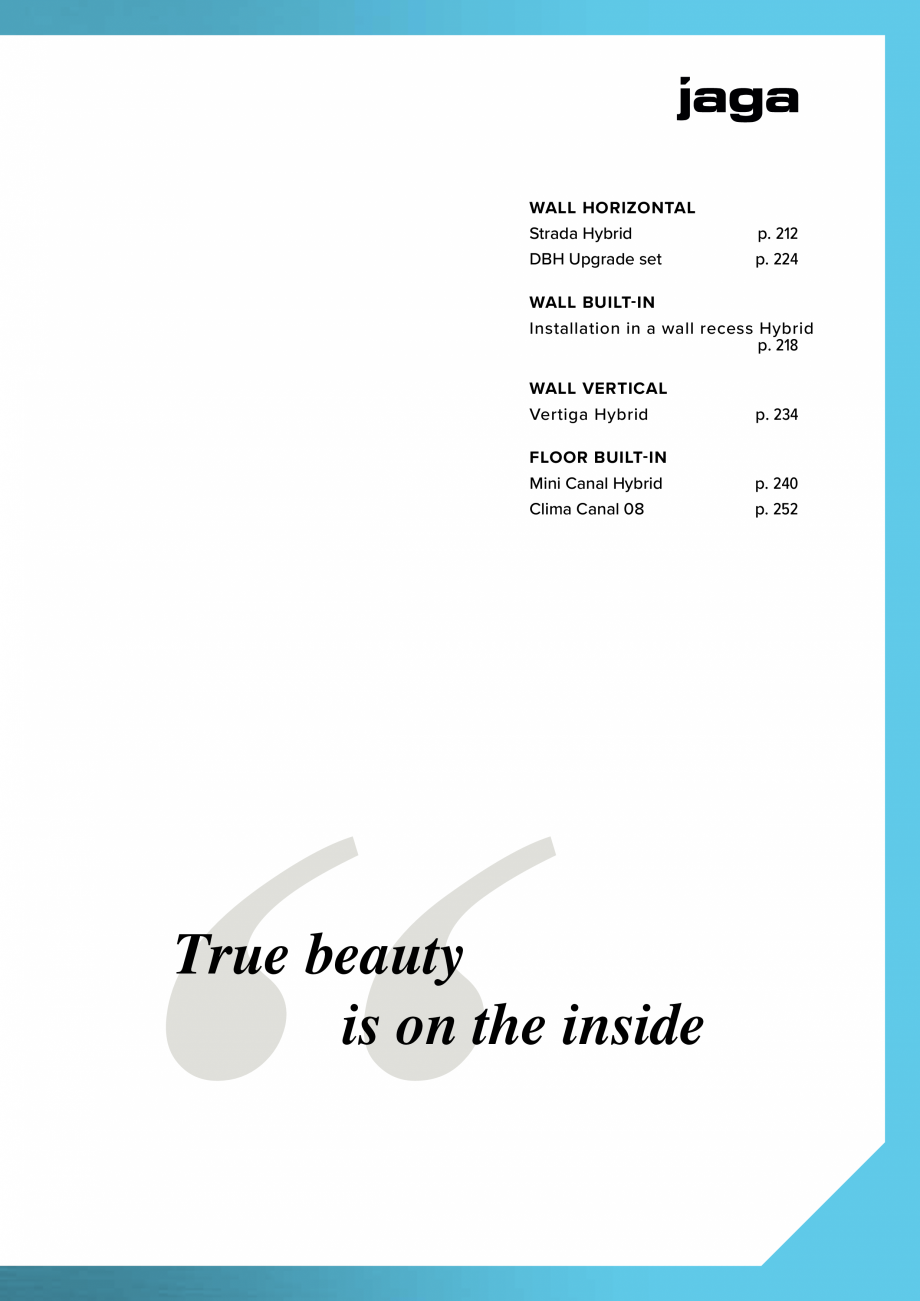 Pagina 206-Catalog general de produse 2020 JAGA CLIMA CANAL, CANAL COMPACT, MINI CANAL, CANAL PLUS, MINI Wall, ...