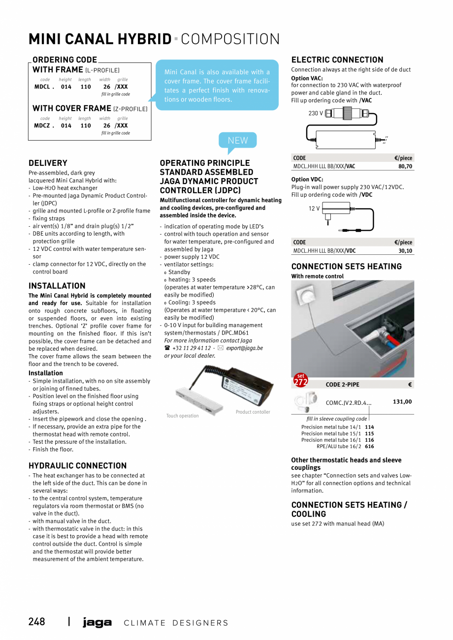 Pagina 248 - Catalog general de produse 2020 JAGA CLIMA CANAL, CANAL COMPACT, MINI CANAL, CANAL PLUS...
