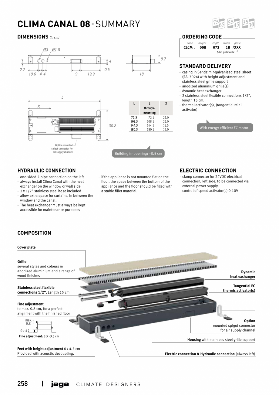 Pagina 258-Catalog general de produse 2020 JAGA CLIMA CANAL, CANAL COMPACT, MINI CANAL, CANAL PLUS, MINI Wall, ...