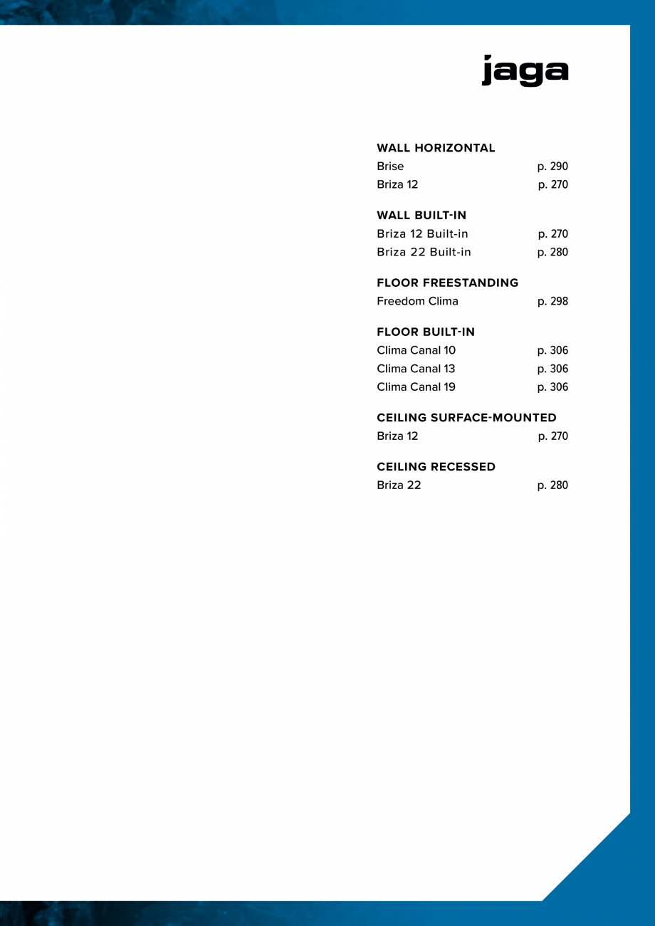 Pagina 265-Catalog general de produse 2020 JAGA CLIMA CANAL, CANAL COMPACT, MINI CANAL, CANAL PLUS, MINI Wall, ...