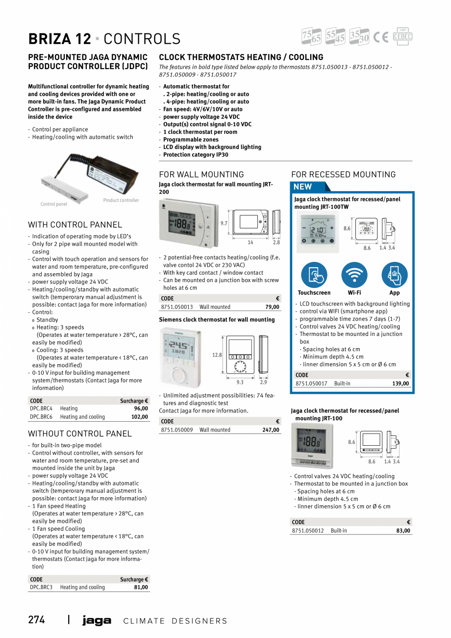 Pagina 274-Catalog general de produse 2020 JAGA CLIMA CANAL, CANAL COMPACT, MINI CANAL, CANAL PLUS, MINI Wall, ...