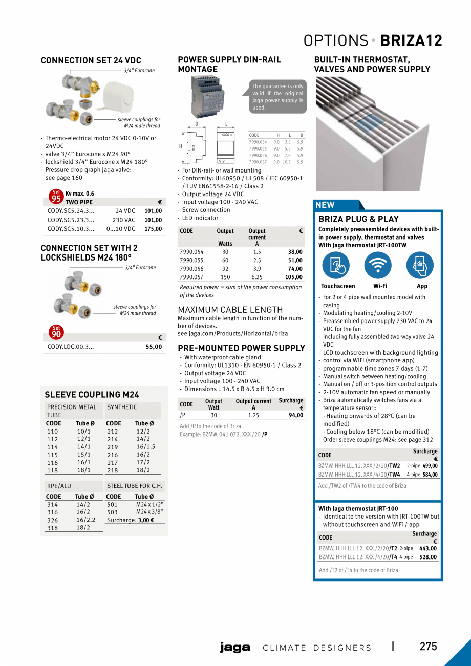 Pagina 275 - Catalog general de produse 2020 JAGA CLIMA CANAL, CANAL COMPACT, MINI CANAL, CANAL PLUS...