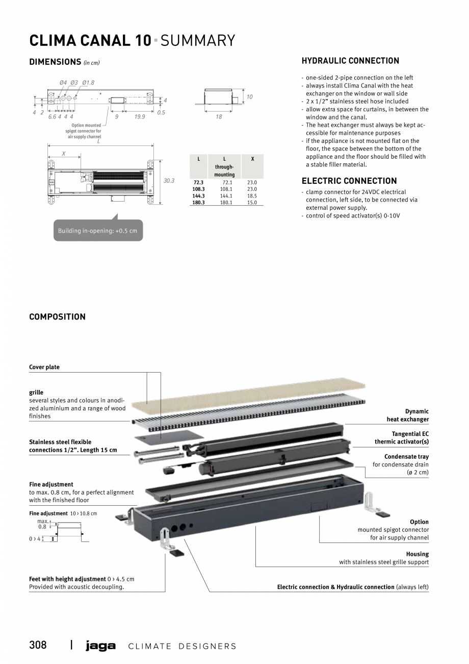 Pagina 308-Catalog general de produse 2020 JAGA CLIMA CANAL, CANAL COMPACT, MINI CANAL, CANAL PLUS, MINI Wall, ...