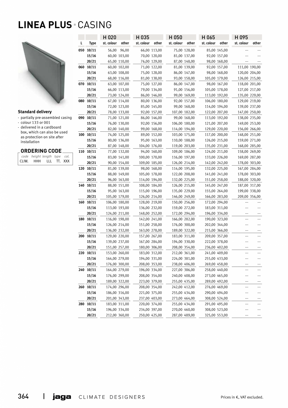 Pagina 364-Catalog general de produse 2020 JAGA CLIMA CANAL, CANAL COMPACT, MINI CANAL, CANAL PLUS, MINI Wall, ...