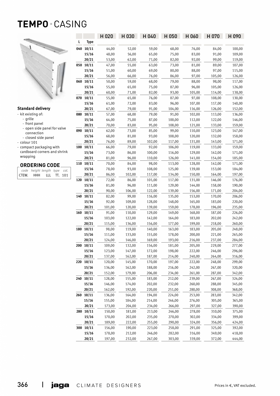Pagina 366-Catalog general de produse 2020 JAGA CLIMA CANAL, CANAL COMPACT, MINI CANAL, CANAL PLUS, MINI Wall, ...