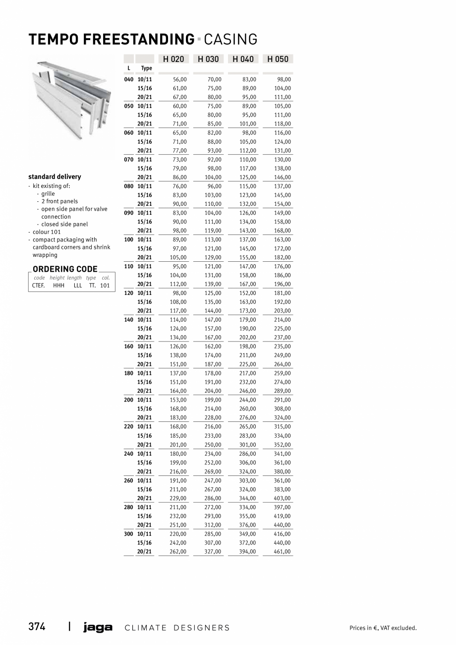 Pagina 374 - Catalog general de produse 2020 JAGA CLIMA CANAL, CANAL COMPACT, MINI CANAL, CANAL PLUS...