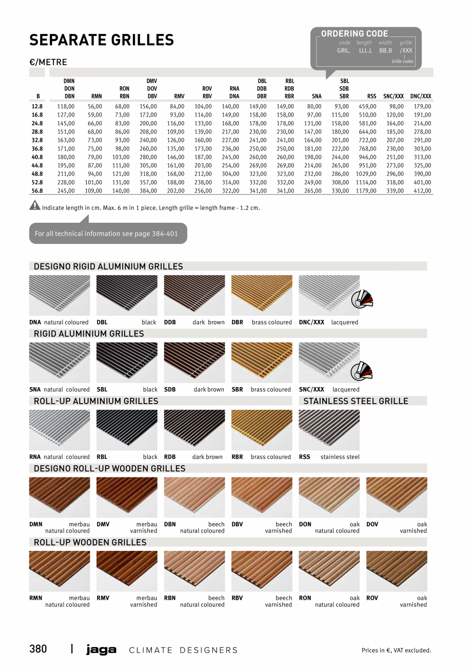 Pagina 380-Catalog general de produse 2020 JAGA CLIMA CANAL, CANAL COMPACT, MINI CANAL, CANAL PLUS, MINI Wall, ...