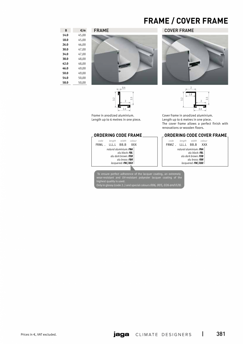 Pagina 381 - Catalog general de produse 2020 JAGA CLIMA CANAL, CANAL COMPACT, MINI CANAL, CANAL PLUS...