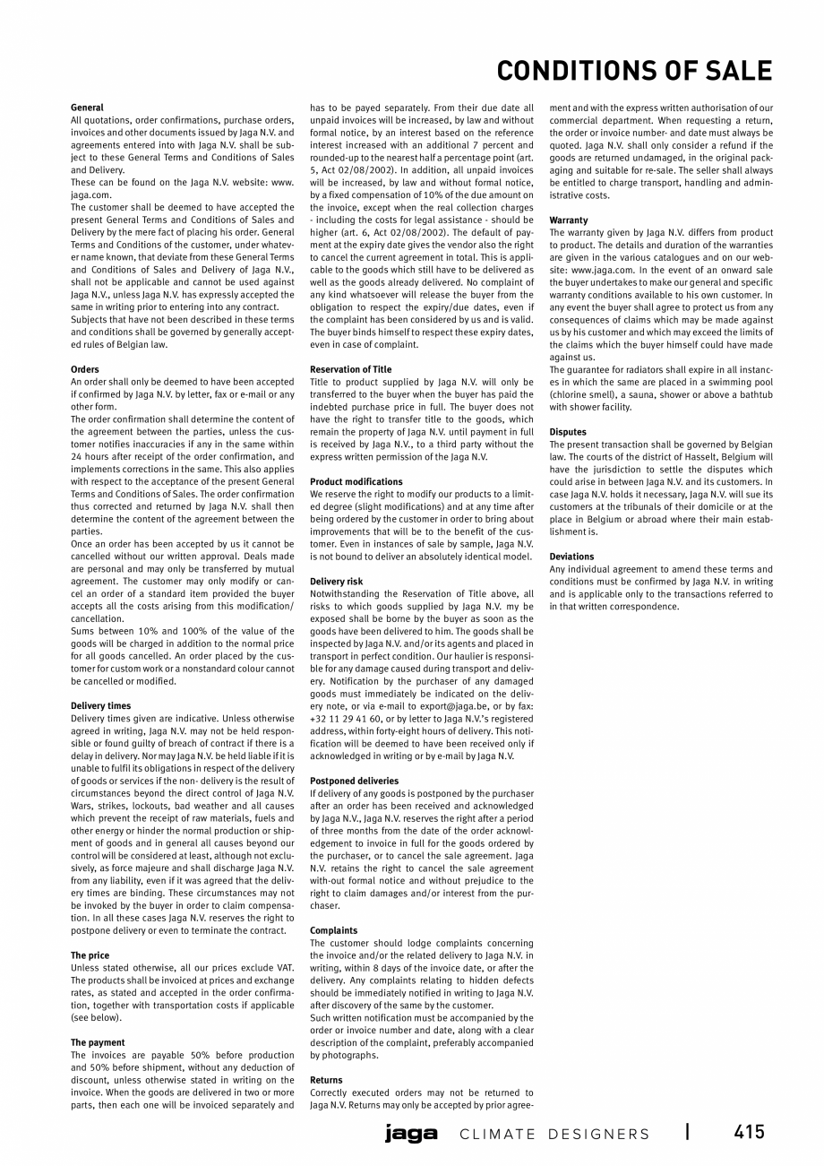 Pagina 415 - Catalog general de produse 2020 JAGA CLIMA CANAL, CANAL COMPACT, MINI CANAL, CANAL PLUS...